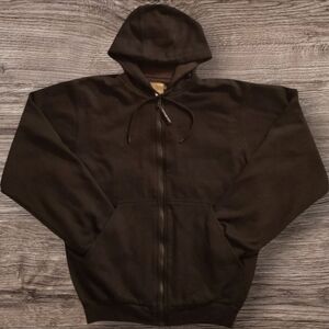 E. F.  Schmidt Chore Jacket Hoodie Black Size Medium